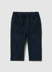 OVS Children's Blue Cotton Trousers Regular Fit