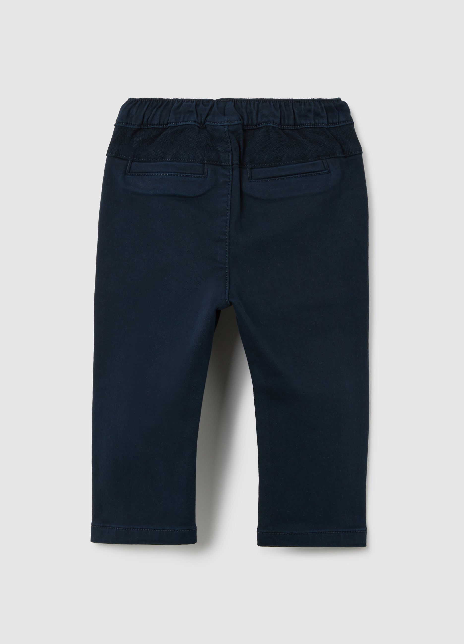 OVS Children's Blue Cotton Trousers Regular Fit