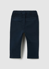 OVS Children's Blue Cotton Trousers Regular Fit