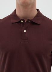 OVS Men'S Brown Pure Cotton Regular Fit Polo