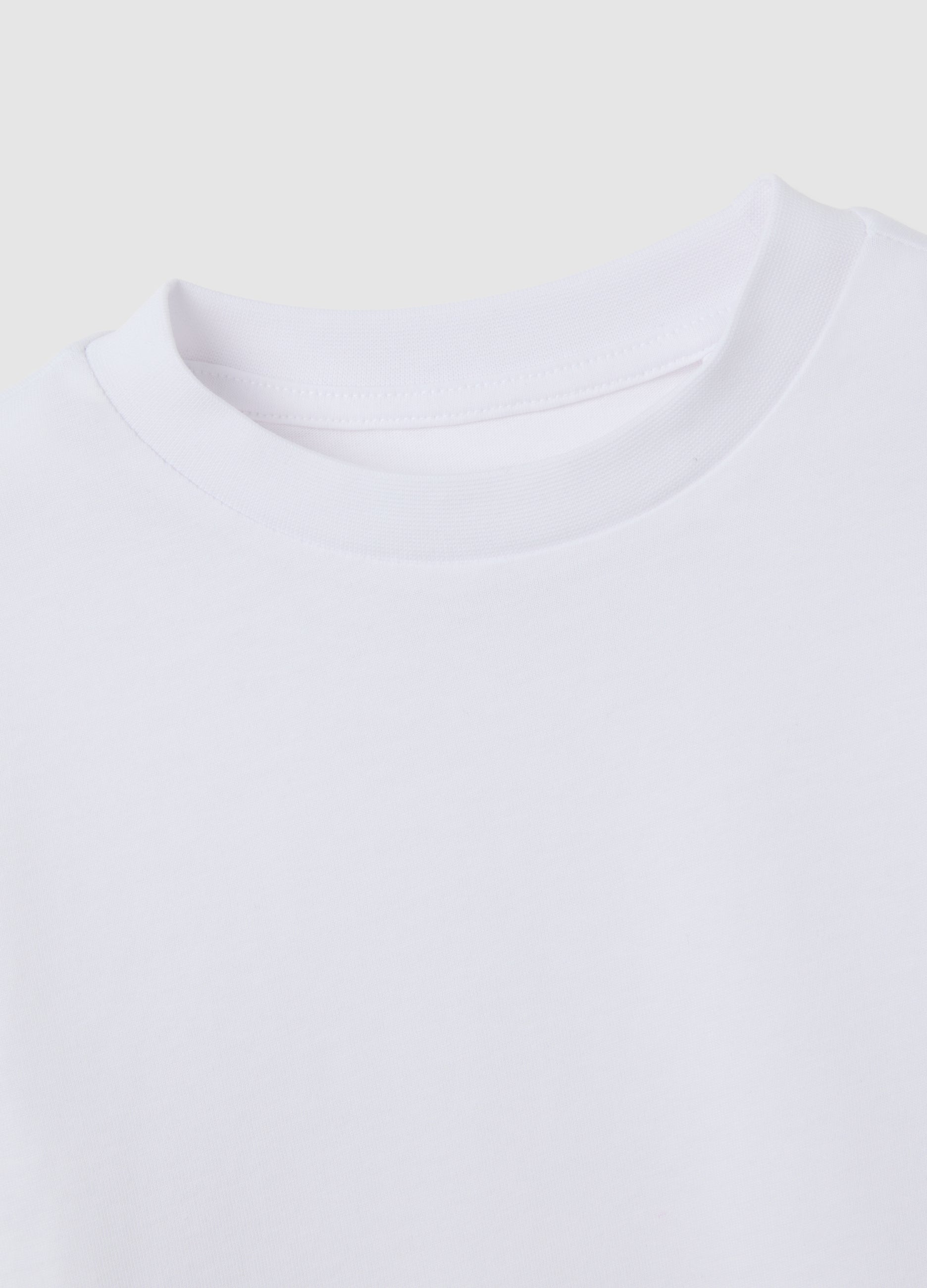 OVS Children'S Pure Cotton White Regular Fit Shirt