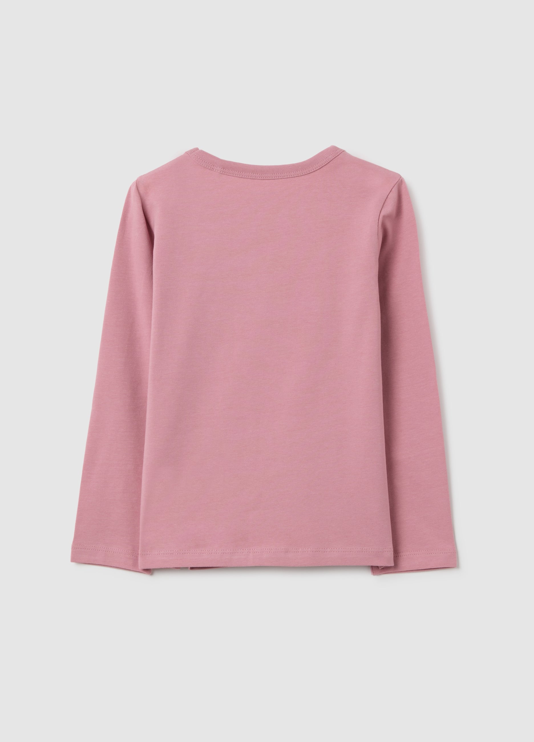 OVS Girls' Pink Cotton Regular Fit Top