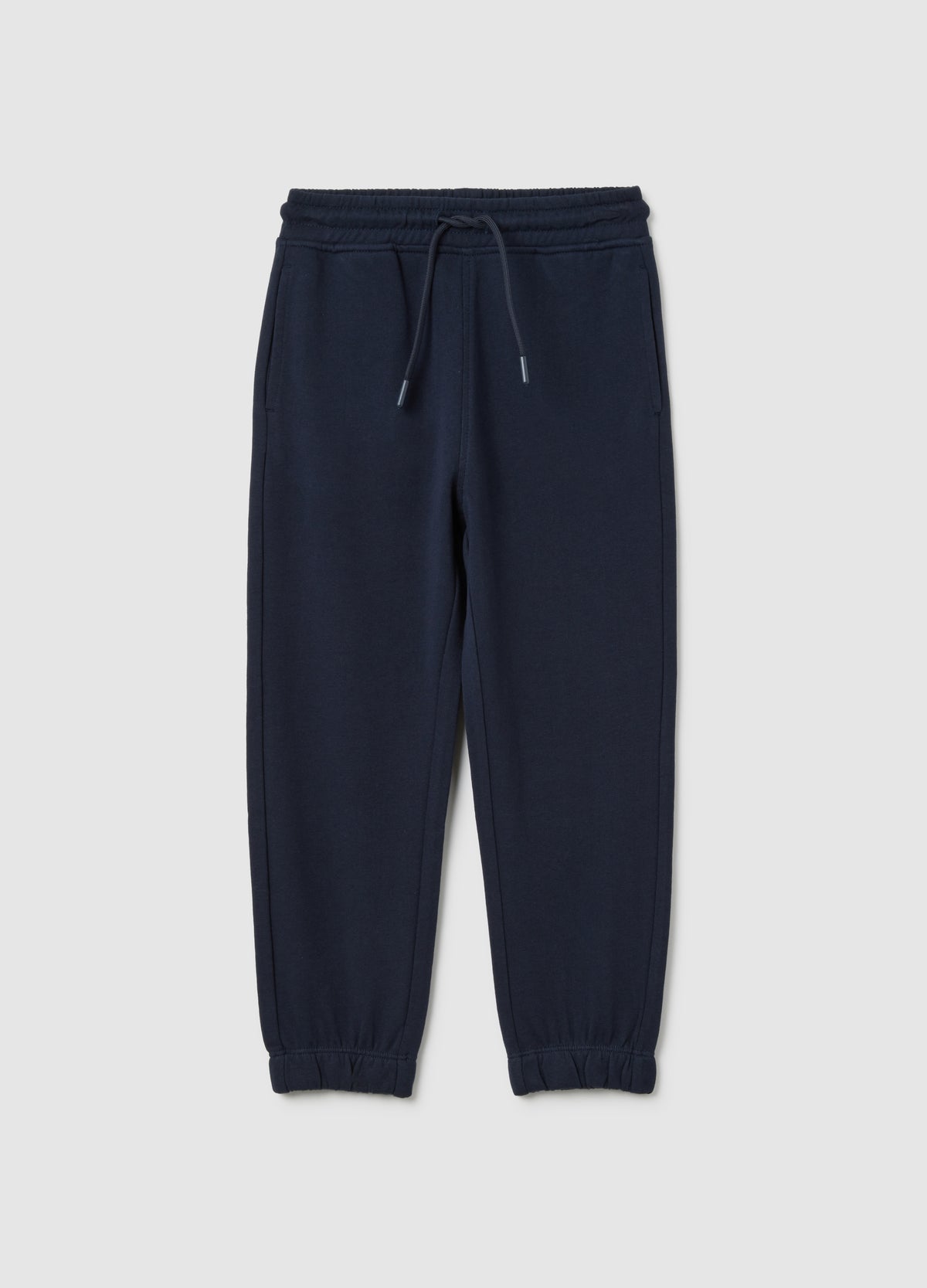 OVS Children's Blue Regular Fit Jogger Trousers In Pure Cotton