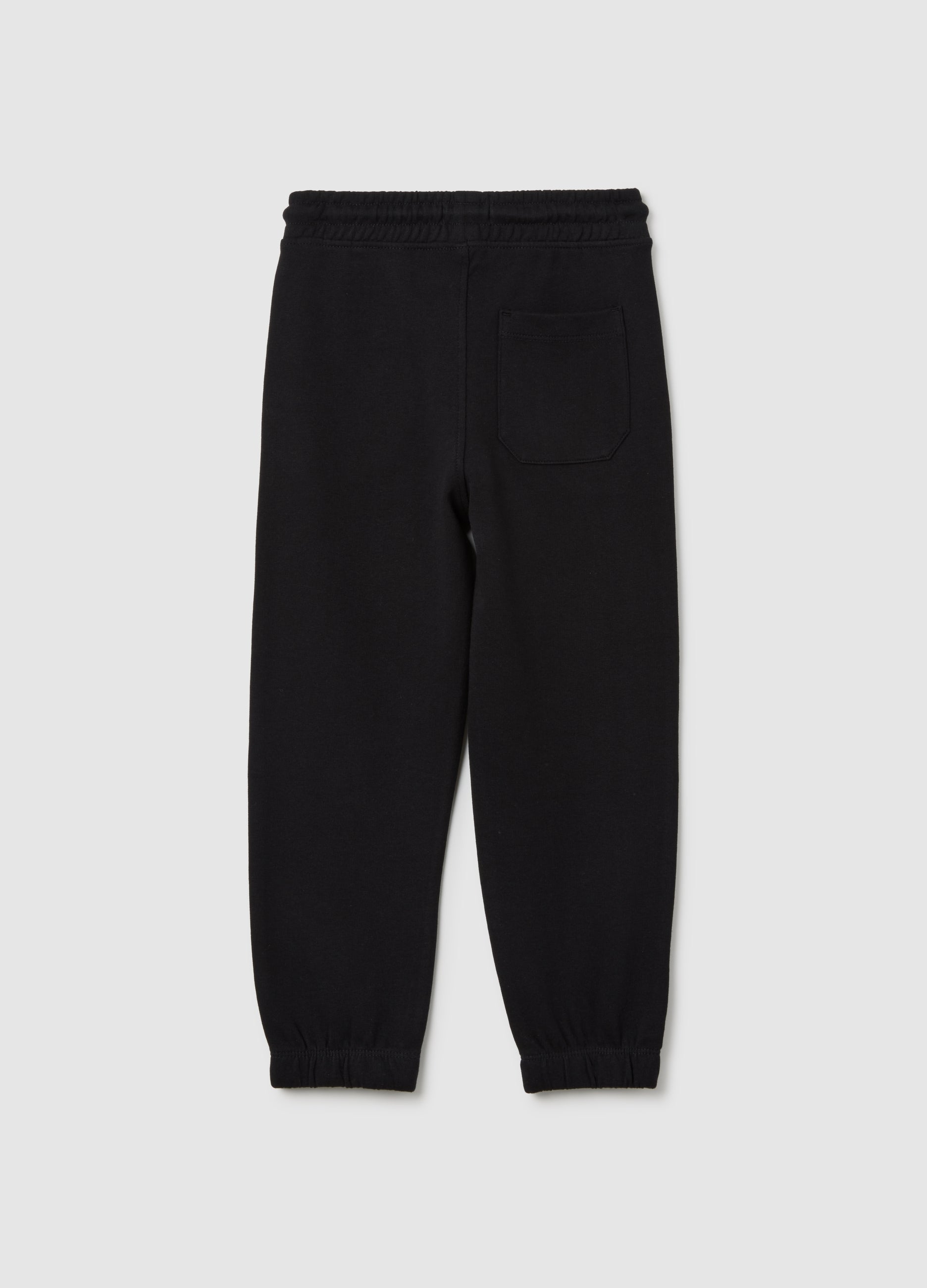 OVS Black Pure Cotton Regular Fit Kids' Jogger Trousers