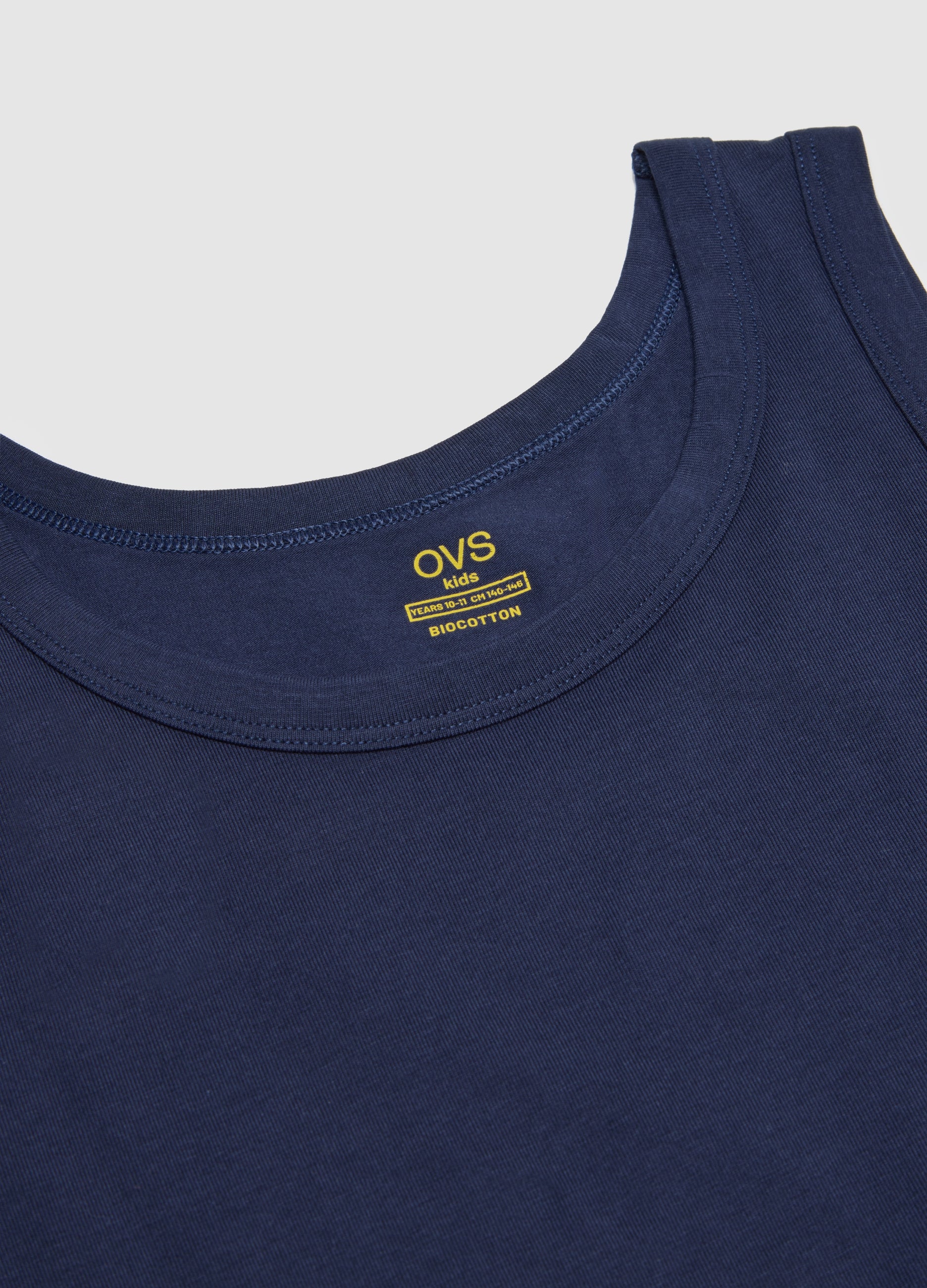 OVS Boys' Multicolour Cotton Undershirt Duo Pack Regular Fit