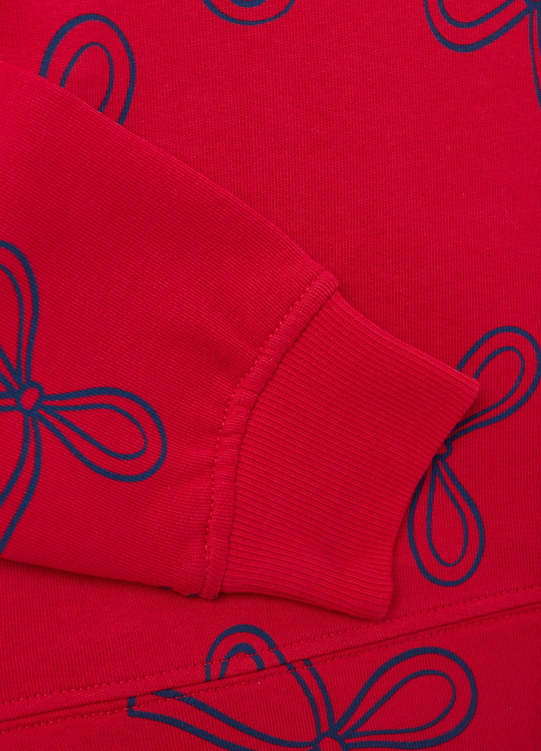 OVS Girls' Red Pure Cotton Sweatshirt Regular Fit