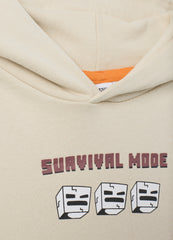 OVS Beige Children'S Hoodie In Pure Cotton With Print