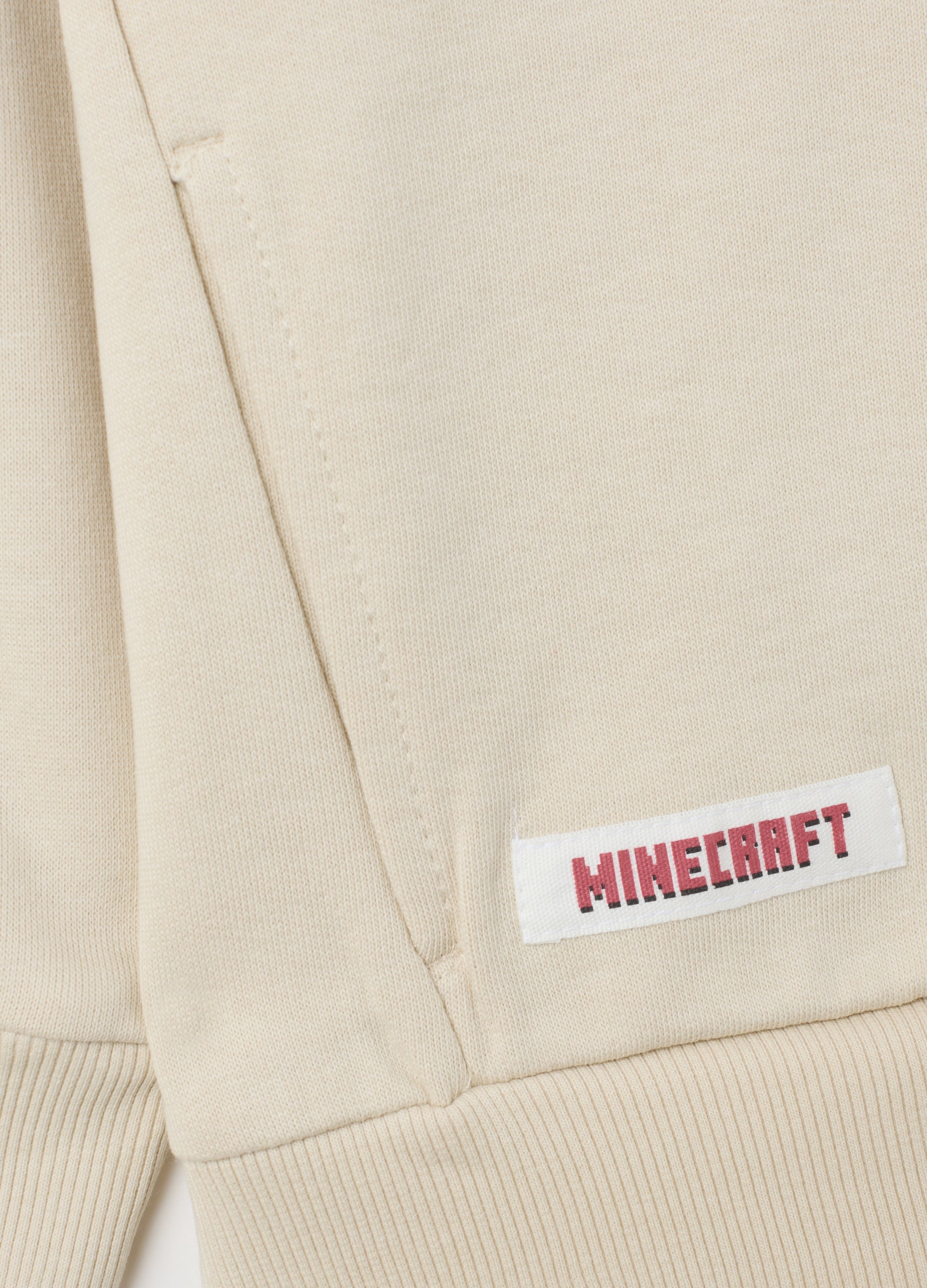 OVS Beige Children'S Hoodie In Pure Cotton With Print