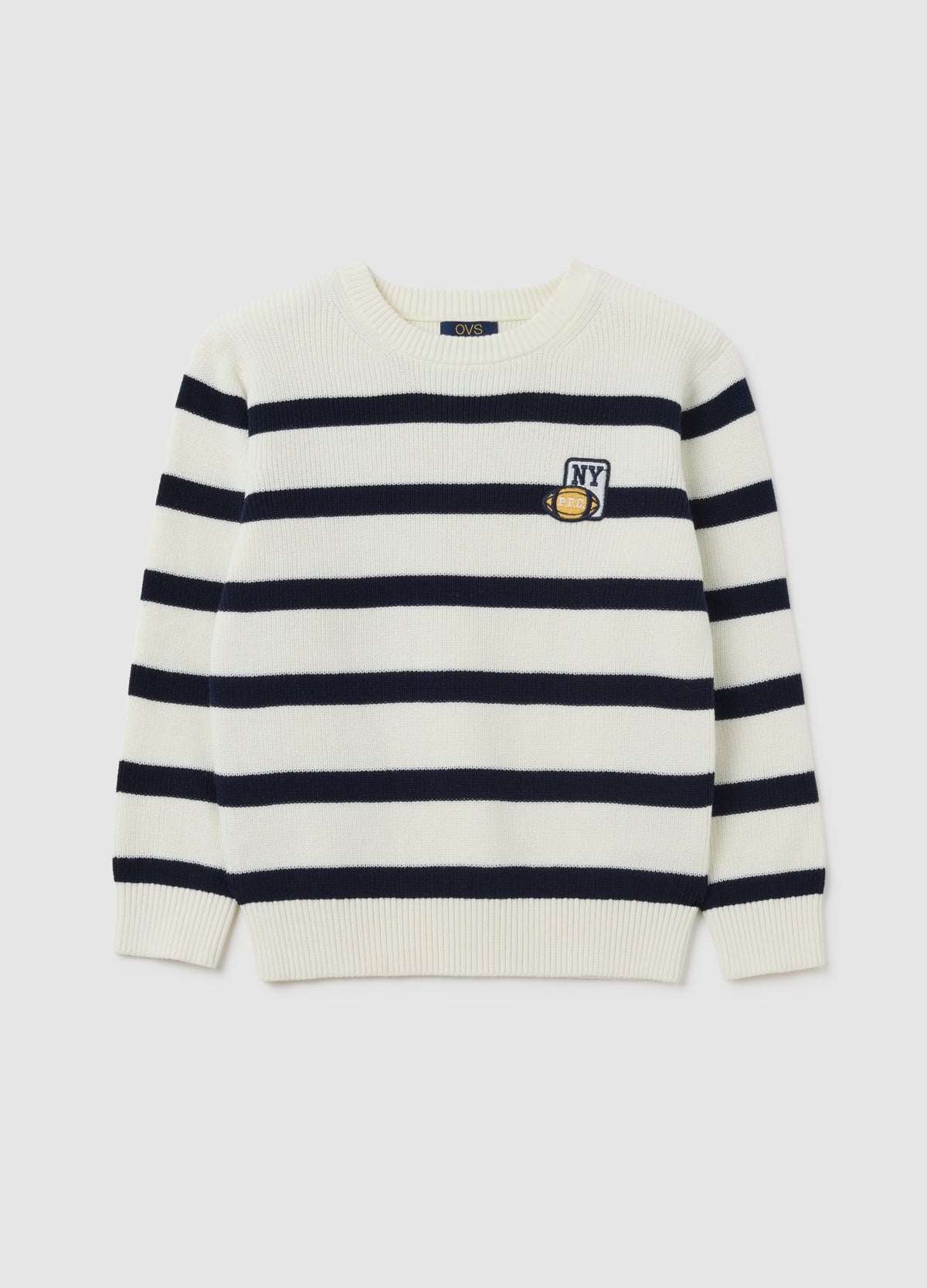 OVS Children'S Regular Fit Multicolour Pure Cotton Jumper