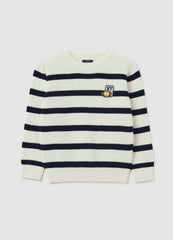 OVS Children'S Regular Fit Multicolour Pure Cotton Jumper