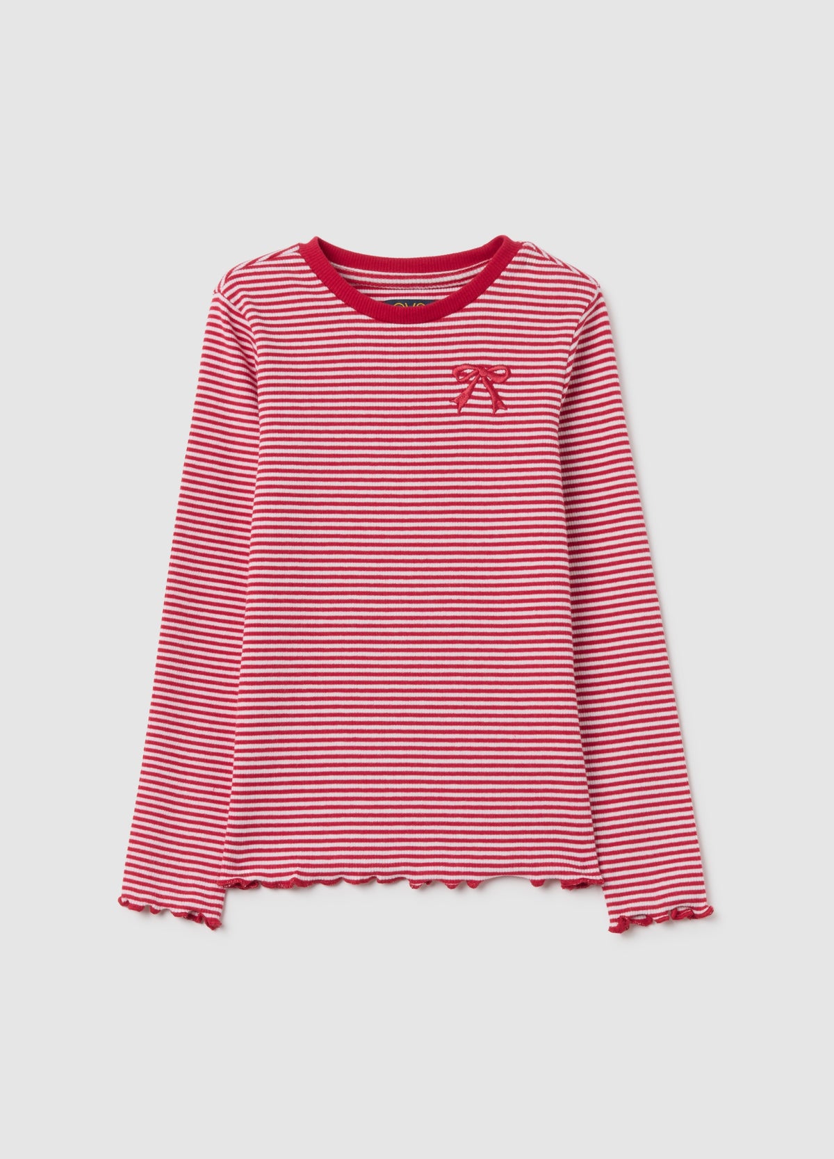 OVS Multicolour Children’S Regular Fit Cotton Striped Top