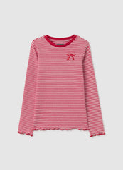 OVS Multicolour Childrenâ€™S Regular Fit Cotton Striped Top