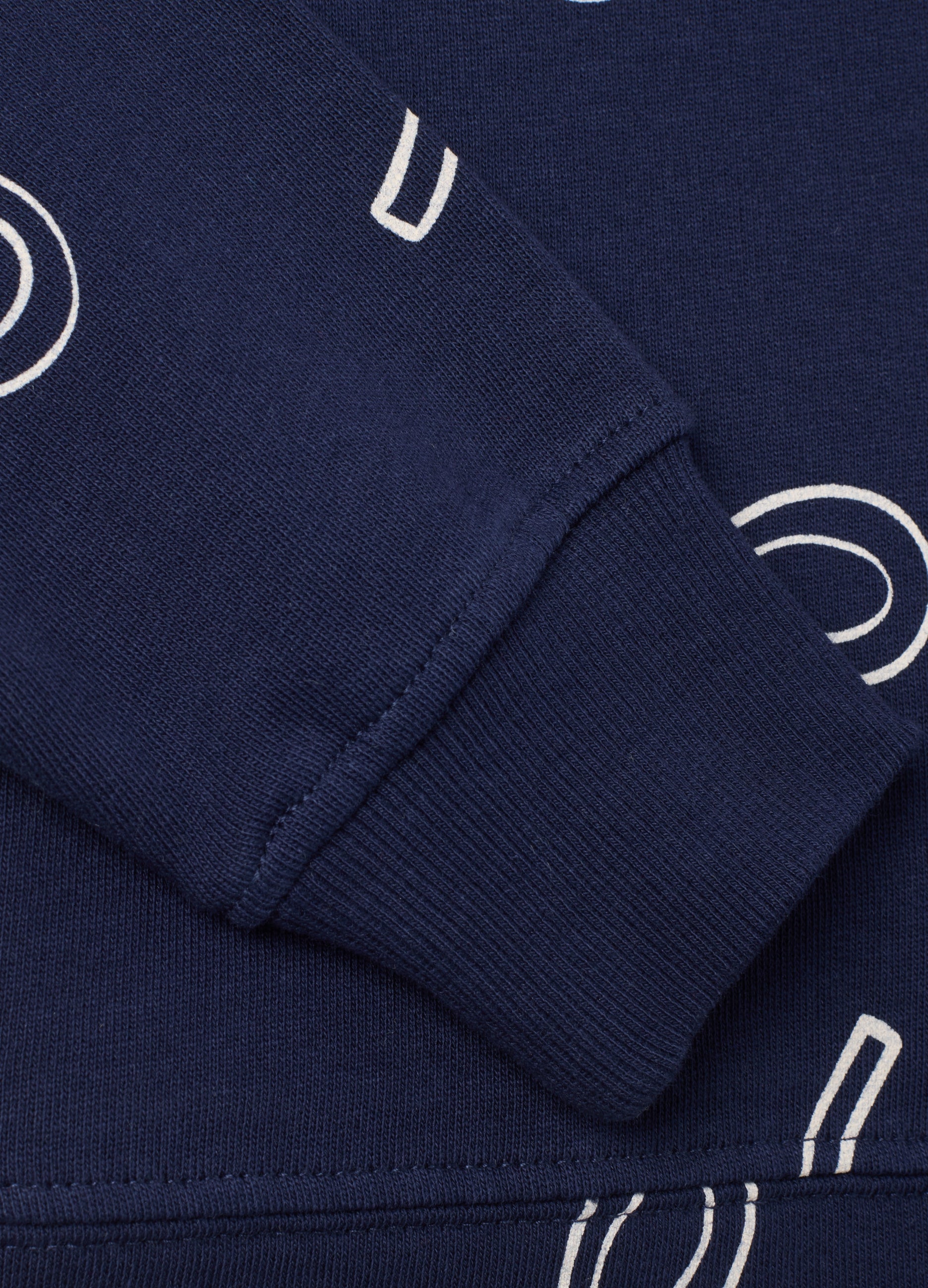 OVS Girl's Blue Cotton Sweatshirt In Regular Fit