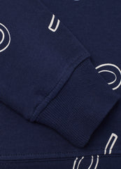 OVS Girls' Blue Cotton Sweatshirt In Regular Fit