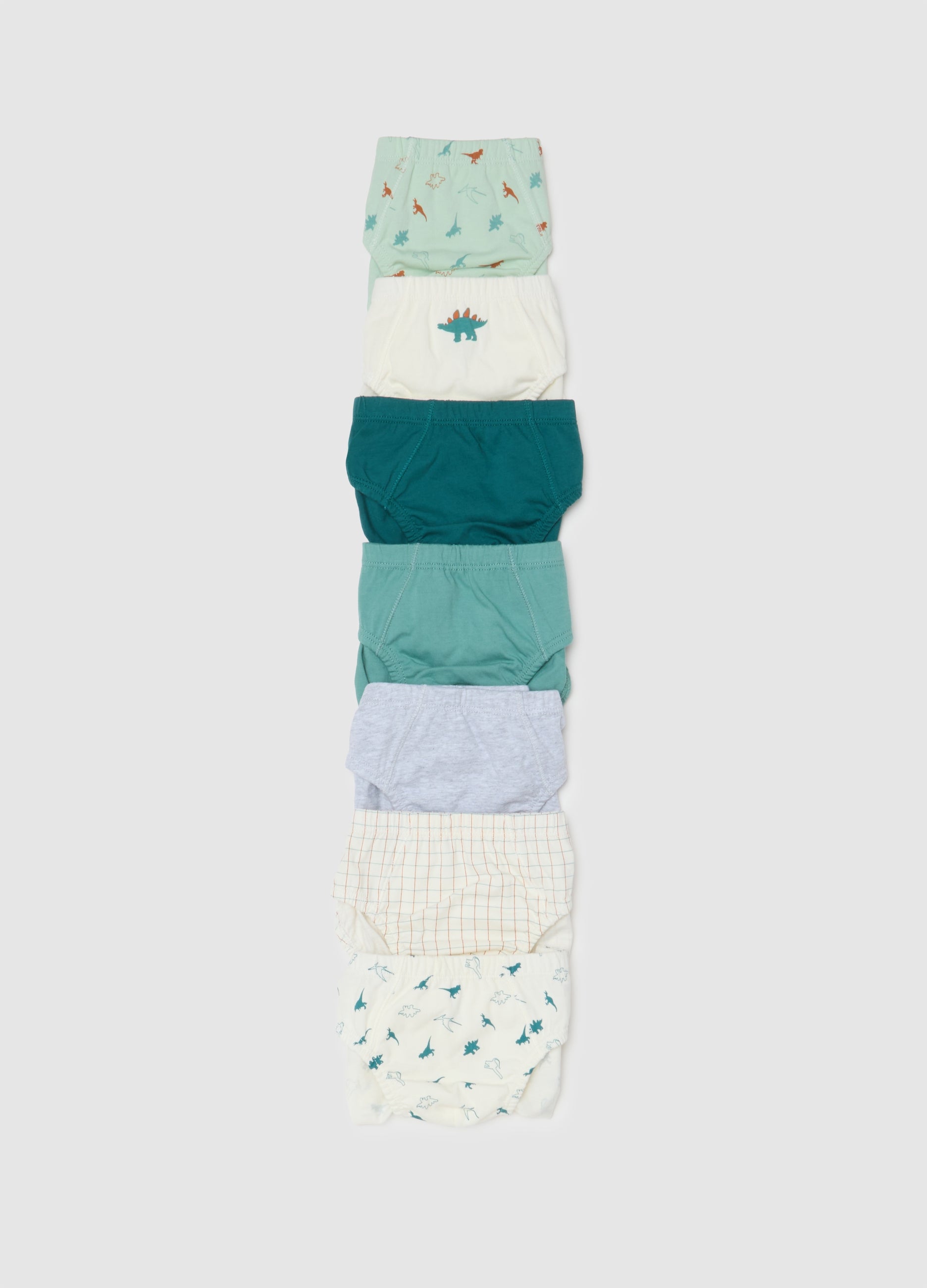 OVS Multi-Pack Set Of Children'S Briefs In Pure Multicolour Cotton