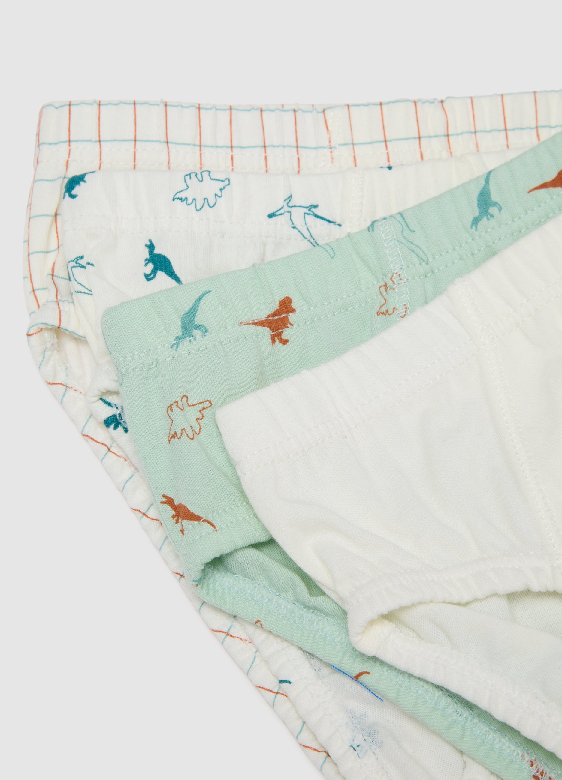 OVS Multi-Pack Set Of Children'S Briefs In Pure Multicolour Cotton