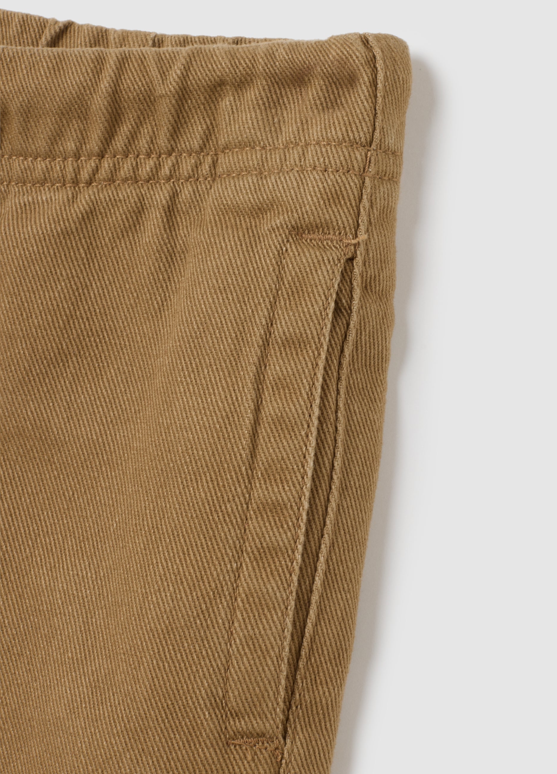 OVS Brown Regular Fit Pure Cotton Jogger Trousers For Children