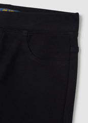 OVS Girls' Black Cotton Leggings Regular Fit