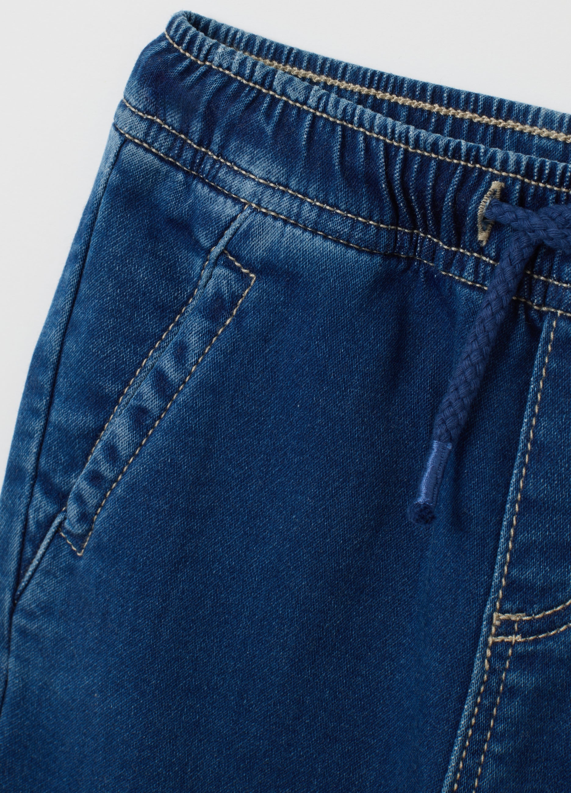 OVS Children'S Blue Denim Jogger Trousers - Regular Fit