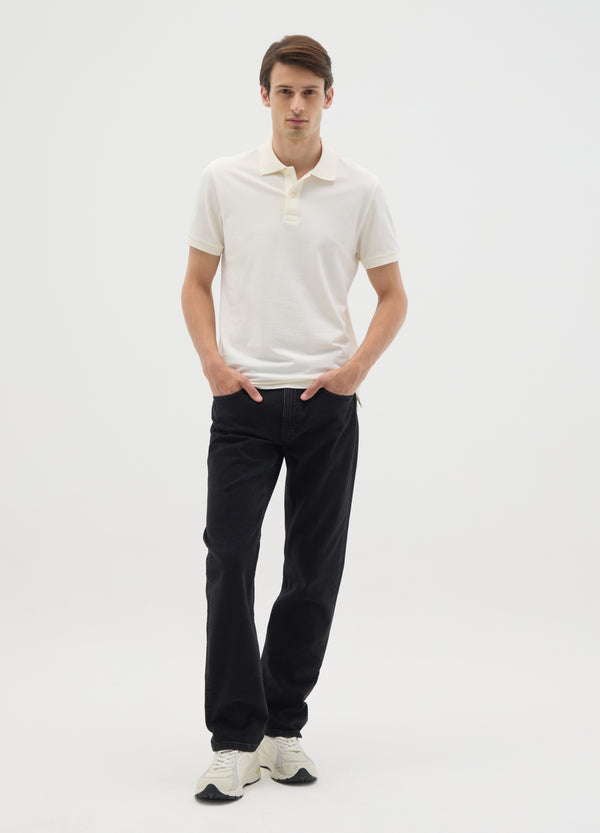 OVS Men'S Black Regular Fit Denim Jeans