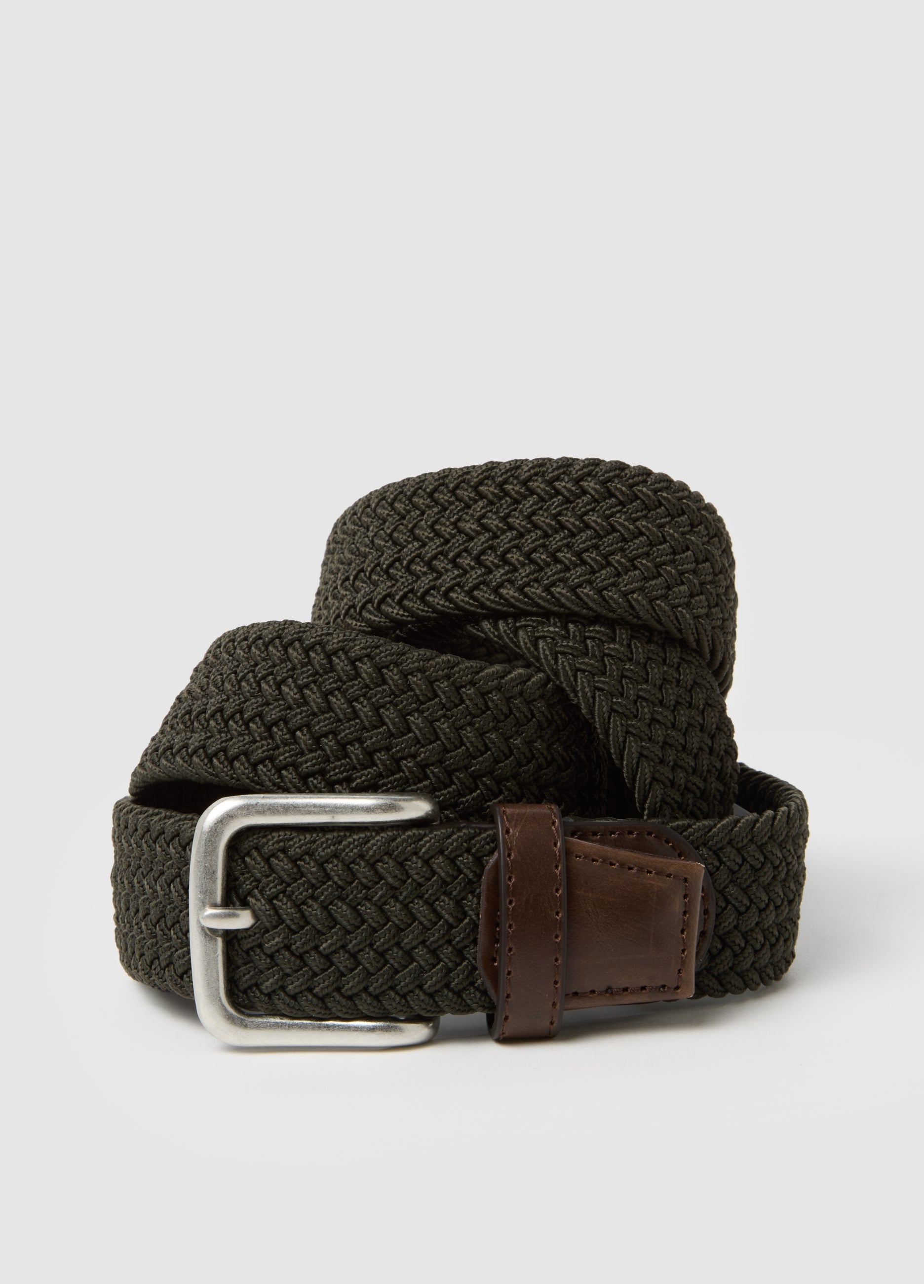 OVS Elasticated Multicolour Genuine Leather Belt