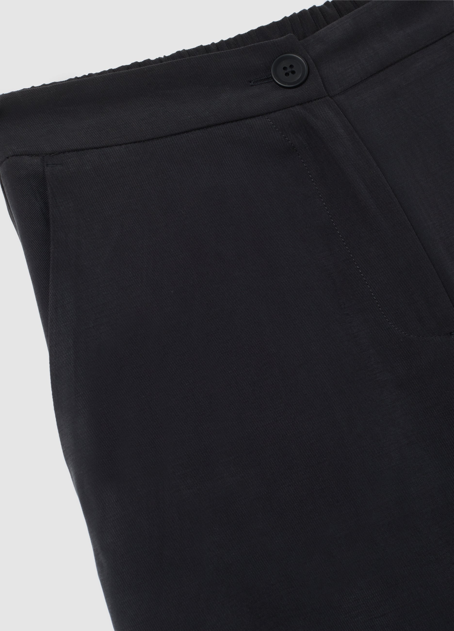 OVS Black Viscose Wide Leg Culotte Trousers