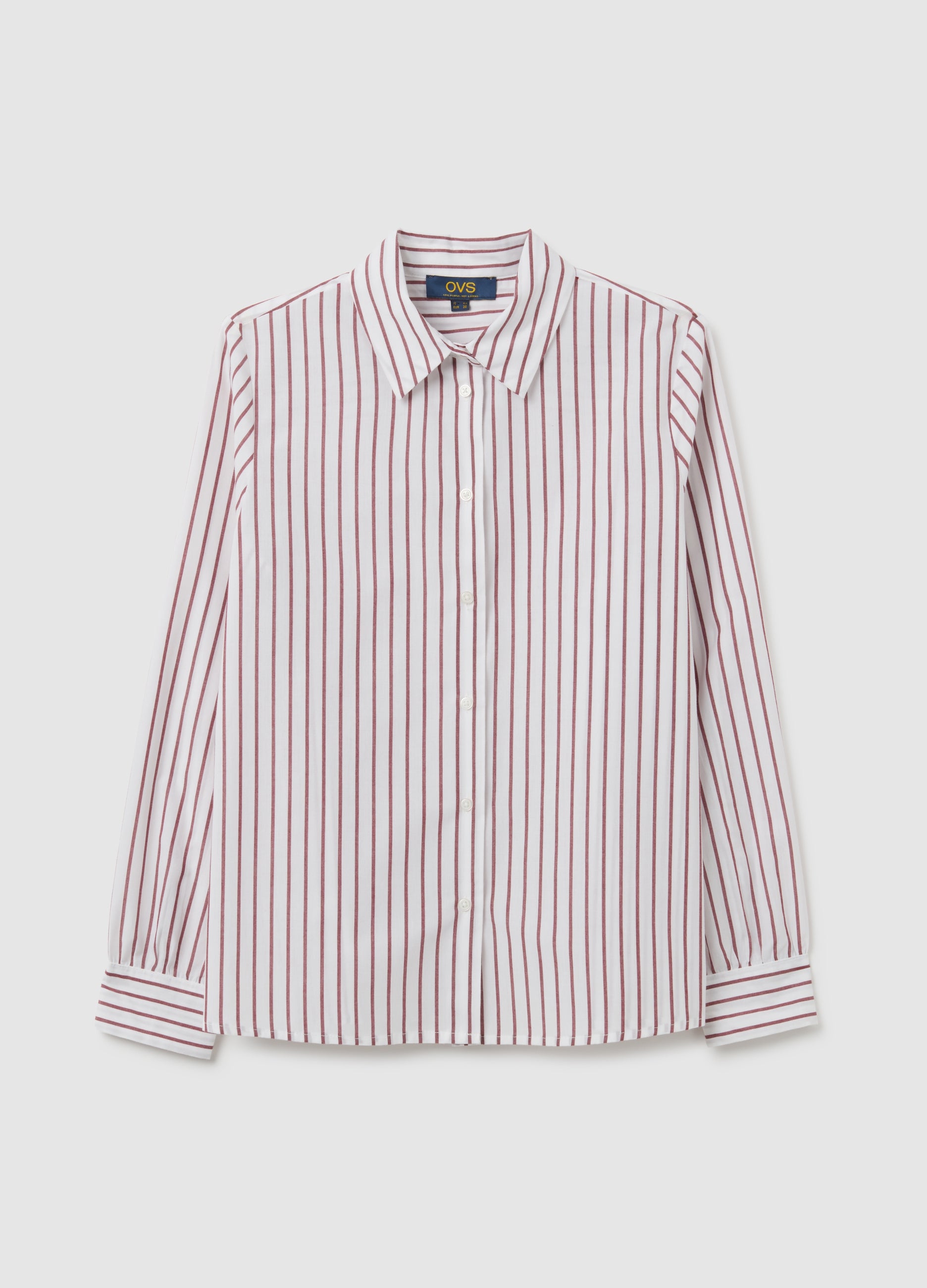 OVS Multicolour Cotton Blend Slim Fit Shirt