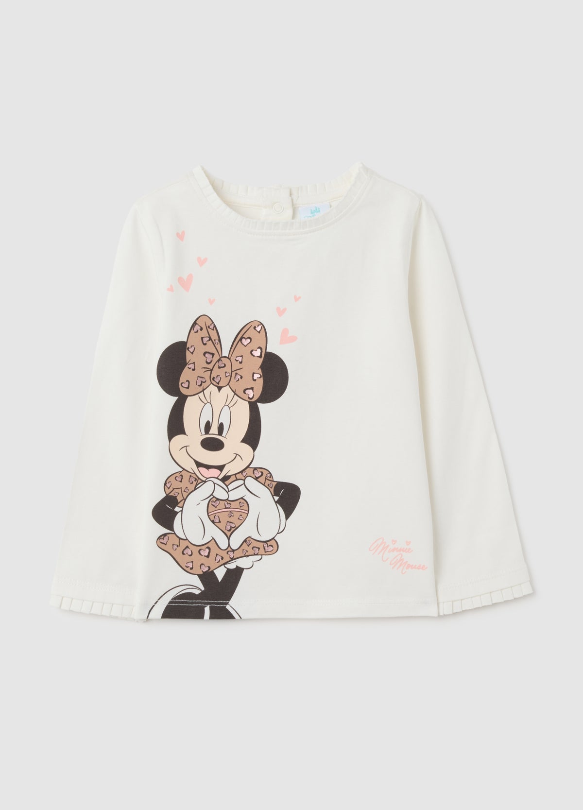 OVS White Girls' Stretch Cotton T-Shirt