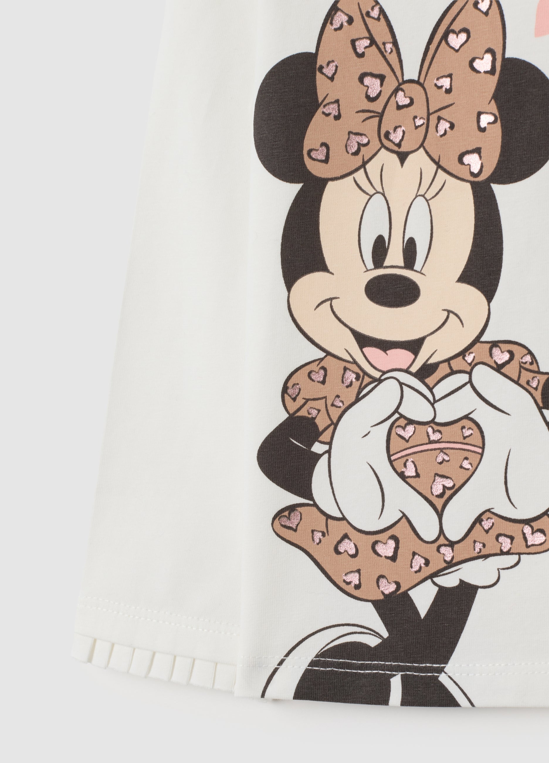 OVS White Girls' Stretch Cotton T-Shirt