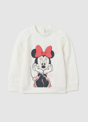 OVS White Girls' Stretch Cotton Sweatshirt