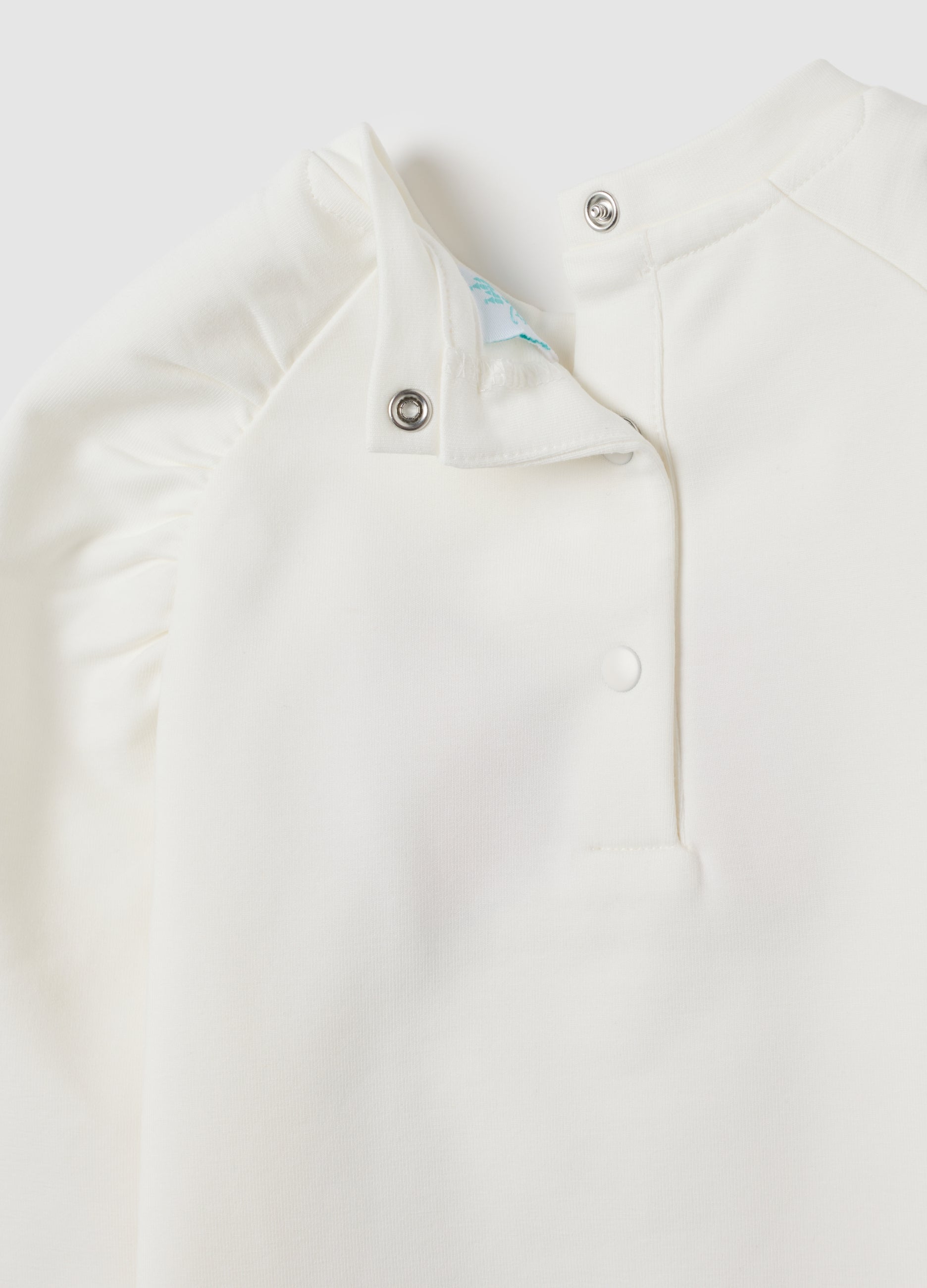 OVS White Girls' Stretch Cotton Sweatshirt