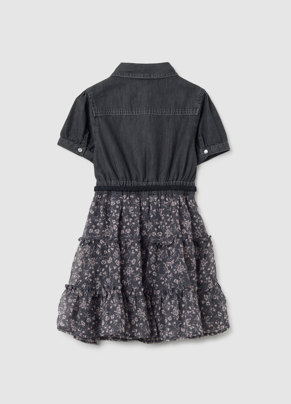 OVS Girl'S Dress In Pure Multicolour Cotton