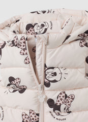 OVS Pink Regular Fit Girls' Gilet With Minnie Print