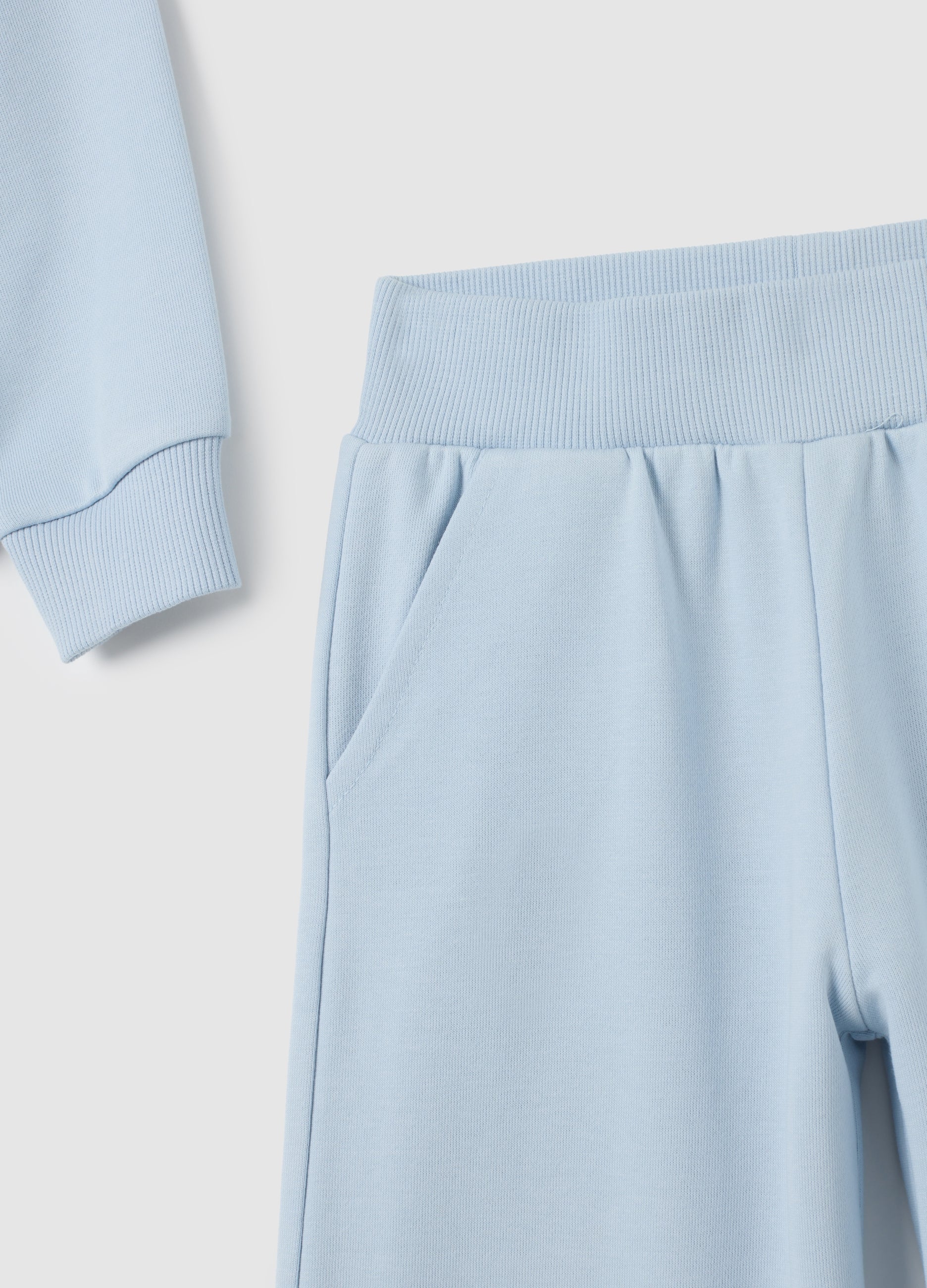 OVS Girls' Blue Cotton Blend Regular Fit Set