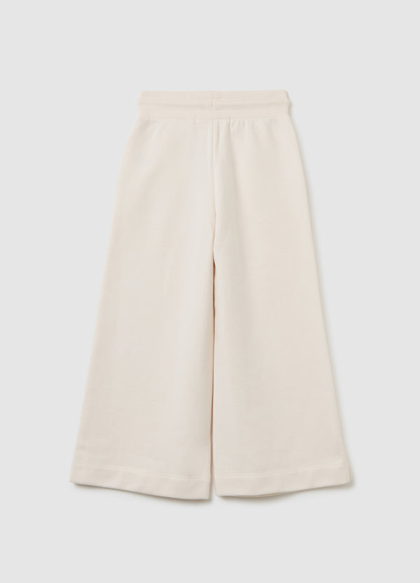 OVS Girls' Beige Cotton Blend Jogger Trousers