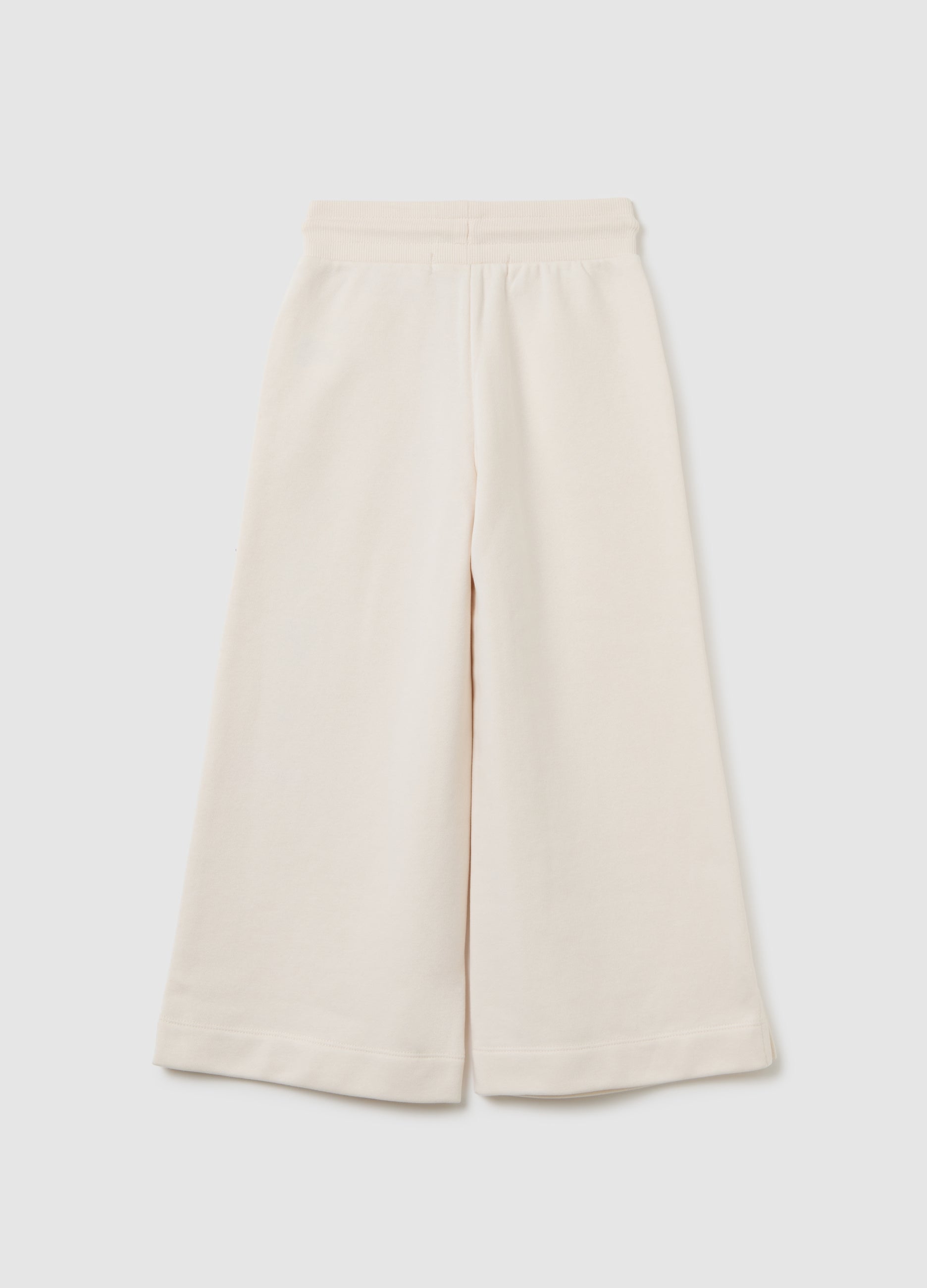 OVS Girls' Beige Cotton Blend Jogger Trousers