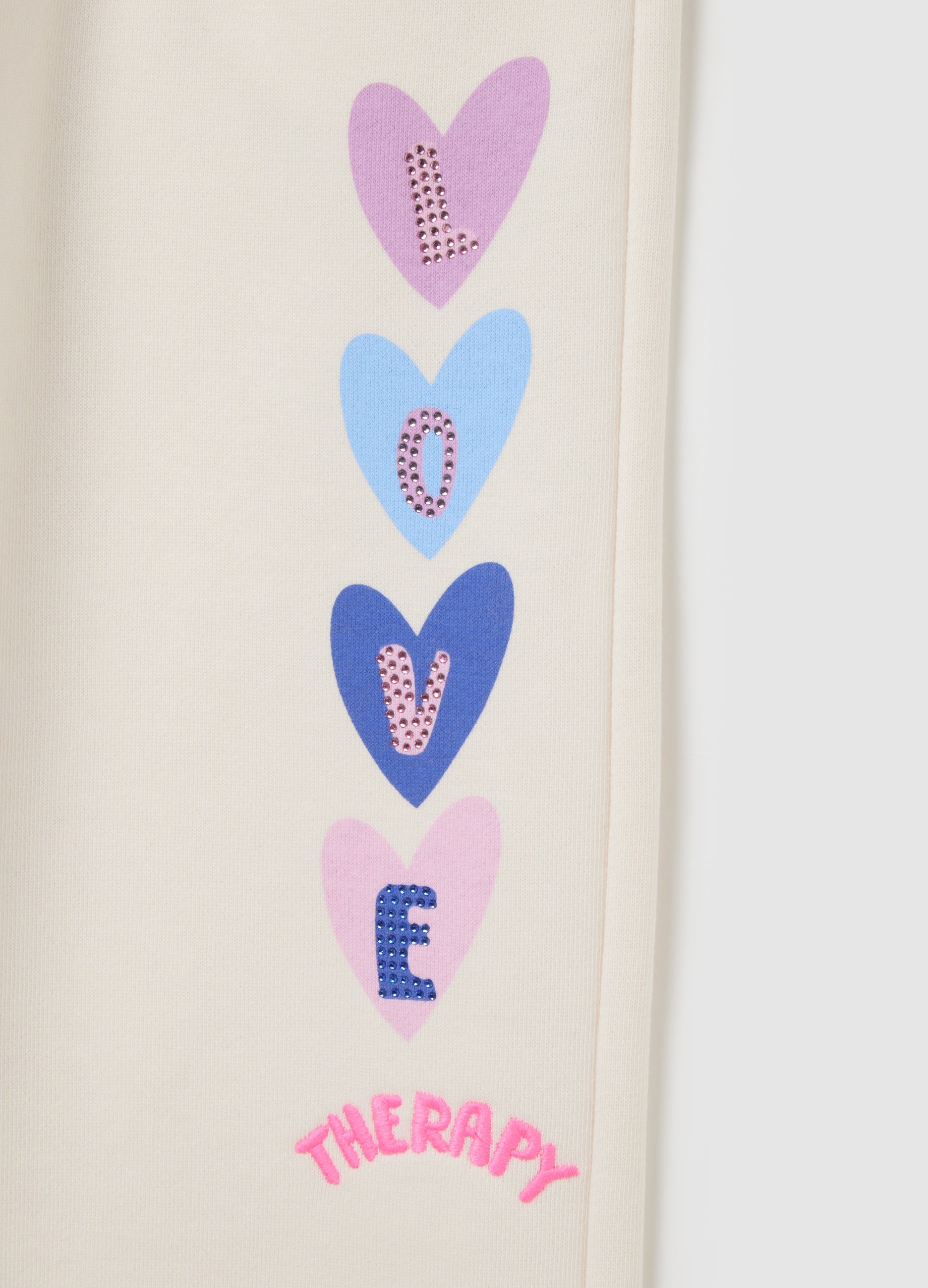 OVS Girls' Beige Cotton Blend Jogger Trousers