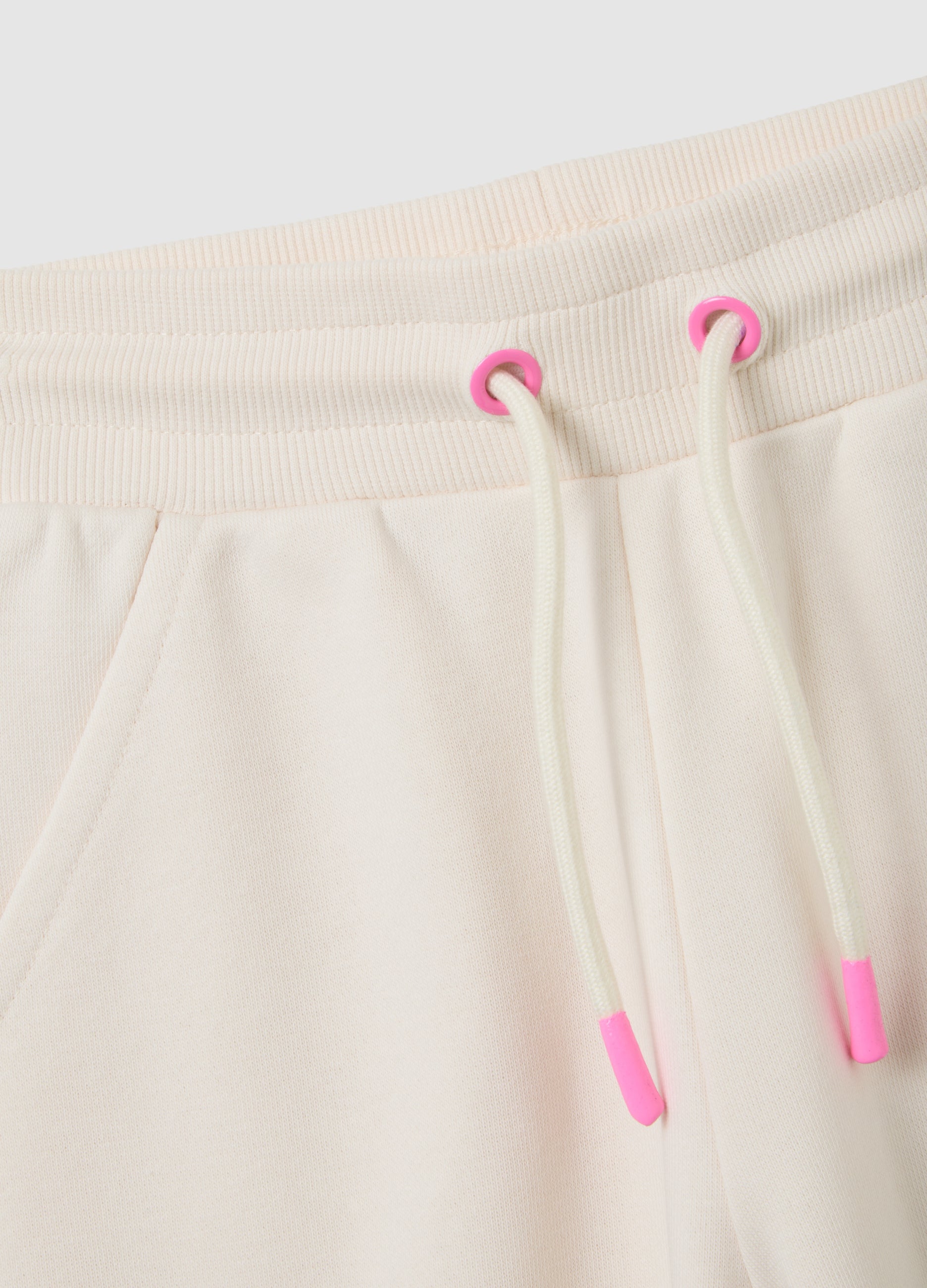 OVS Girls' Beige Cotton Blend Jogger Trousers