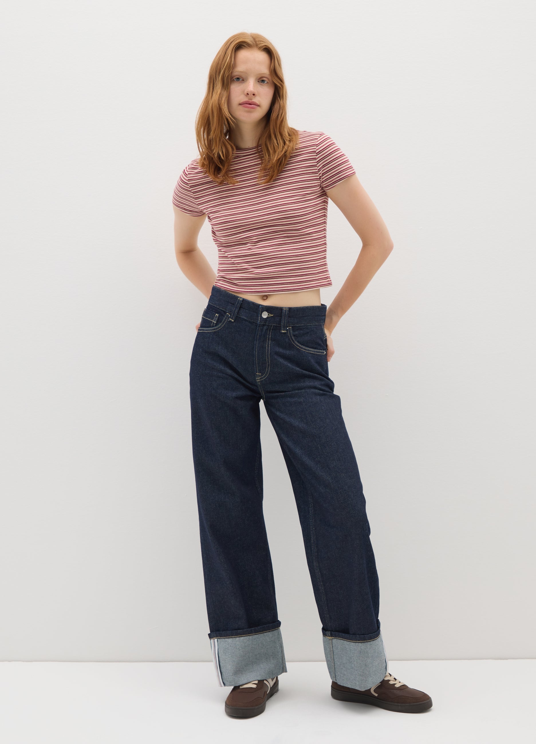 OVS Women'S Multicolour Pure Cotton T-Shirt