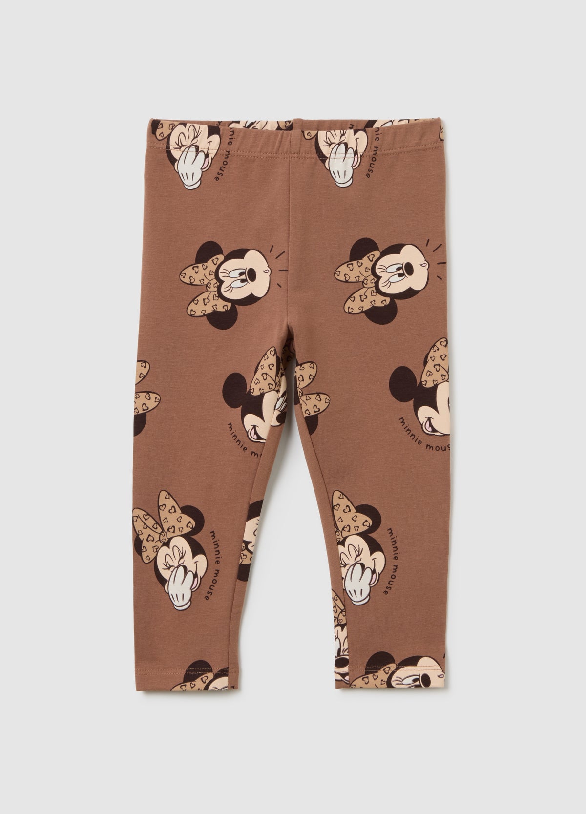 OVS Girls' Brown Slim Fit Stretch Cotton Leggings