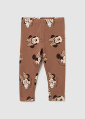 OVS Girls' Brown Slim Fit Stretch Cotton Leggings
