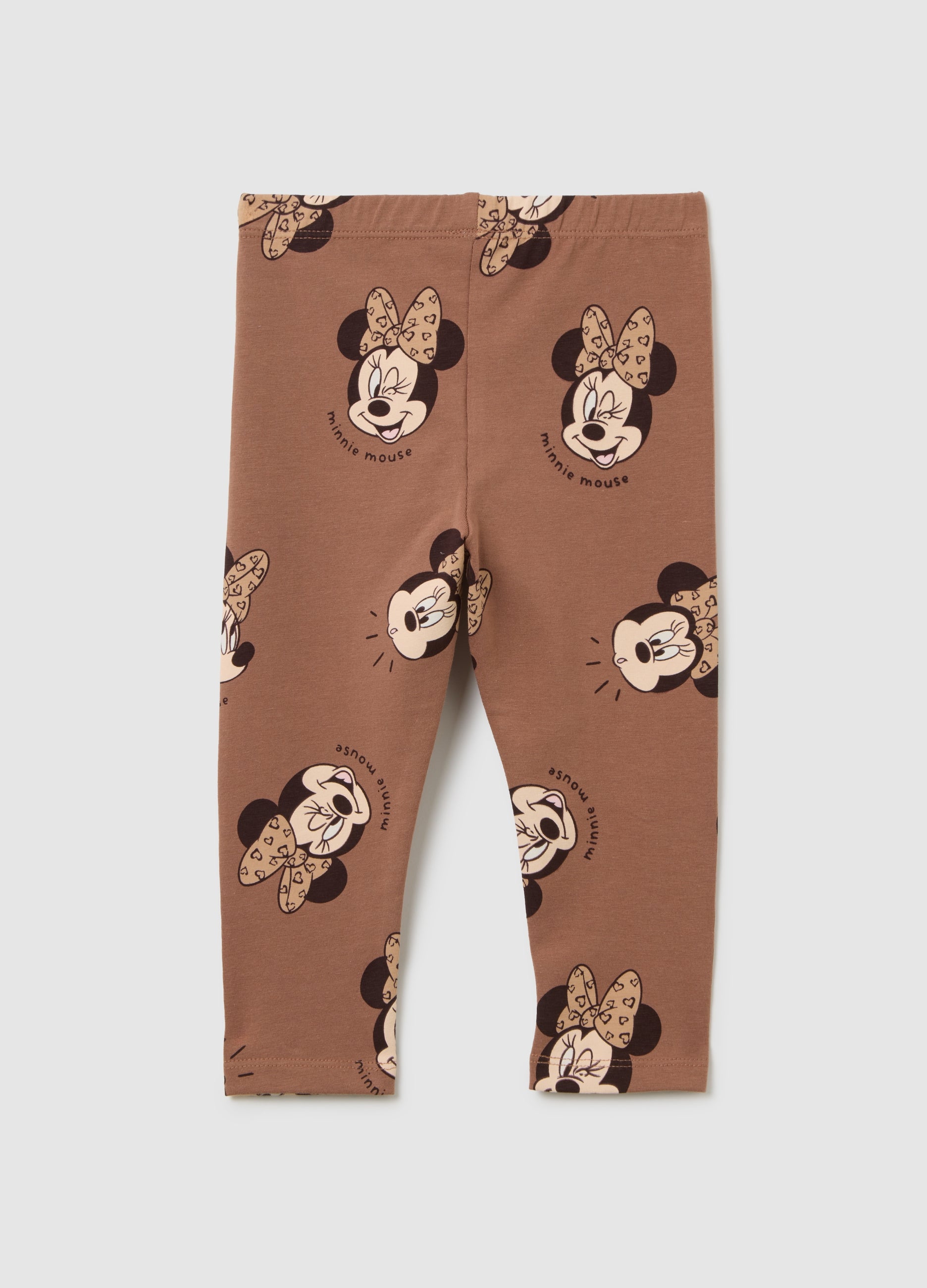 OVS Girls' Brown Slim Fit Stretch Cotton Leggings