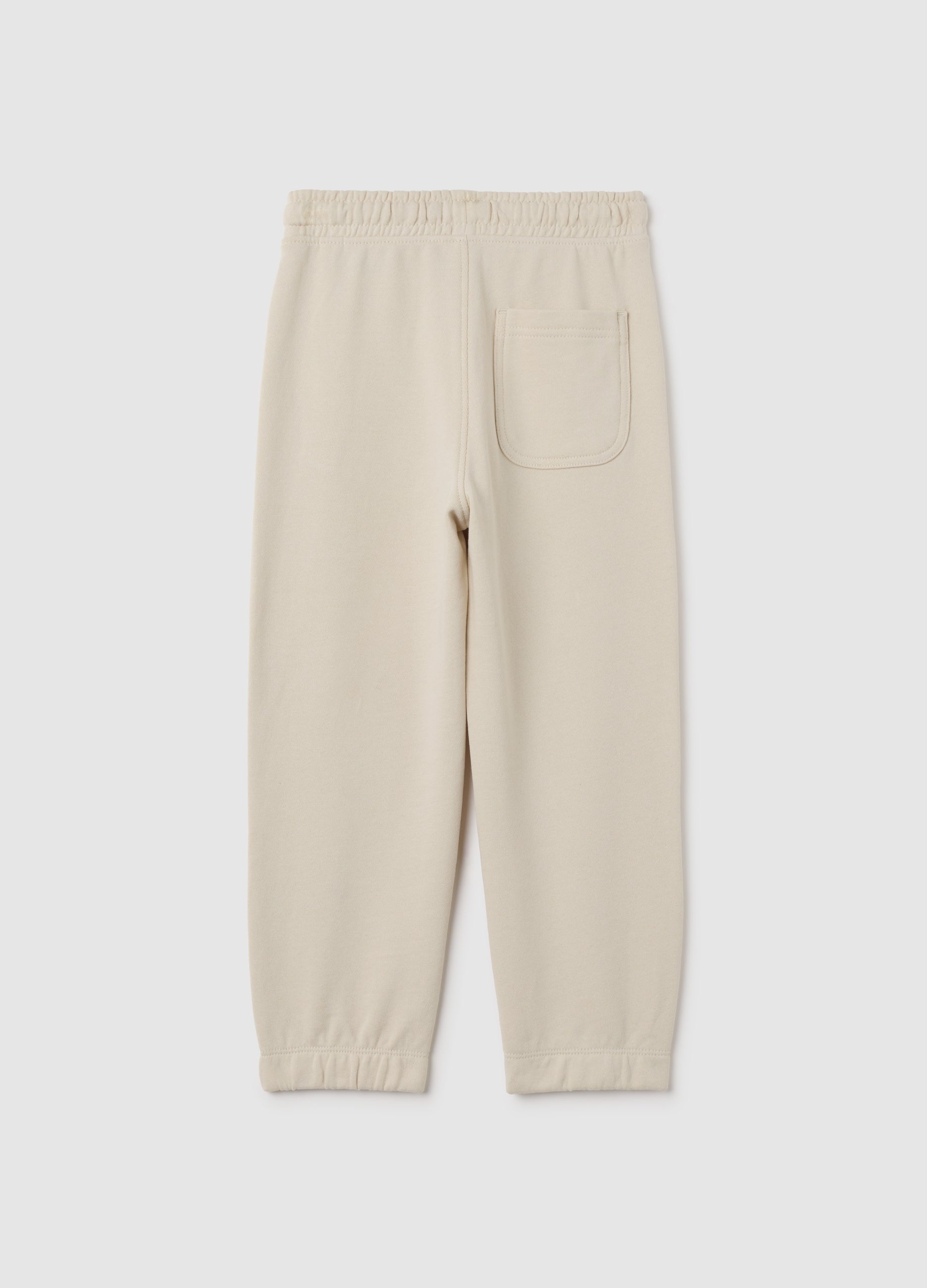 OVS Children'S Beige Pure Cotton Trousers Regular Fit