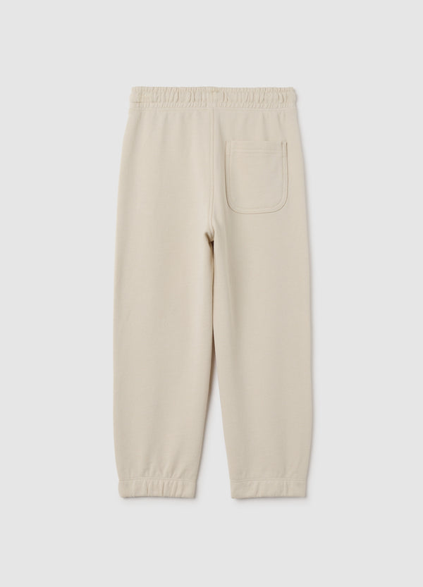 OVS Children'S Beige Pure Cotton Trousers Regular Fit