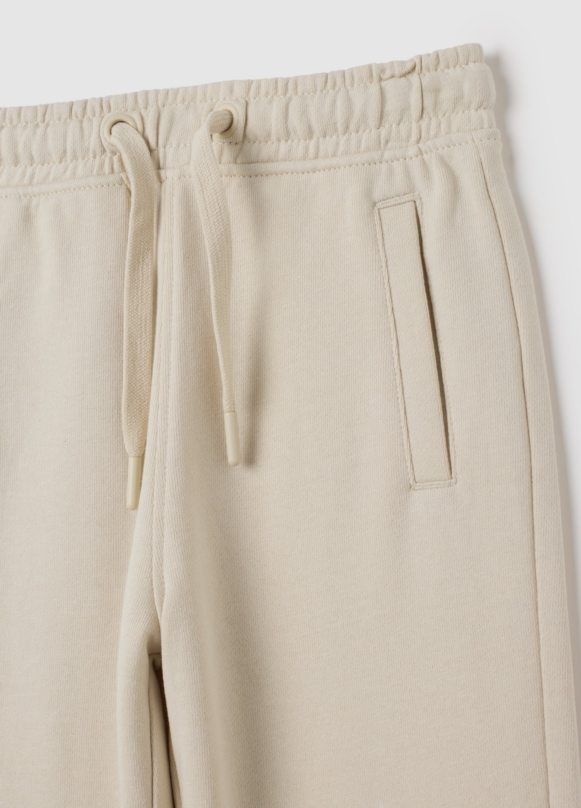 OVS Children'S Beige Pure Cotton Trousers Regular Fit