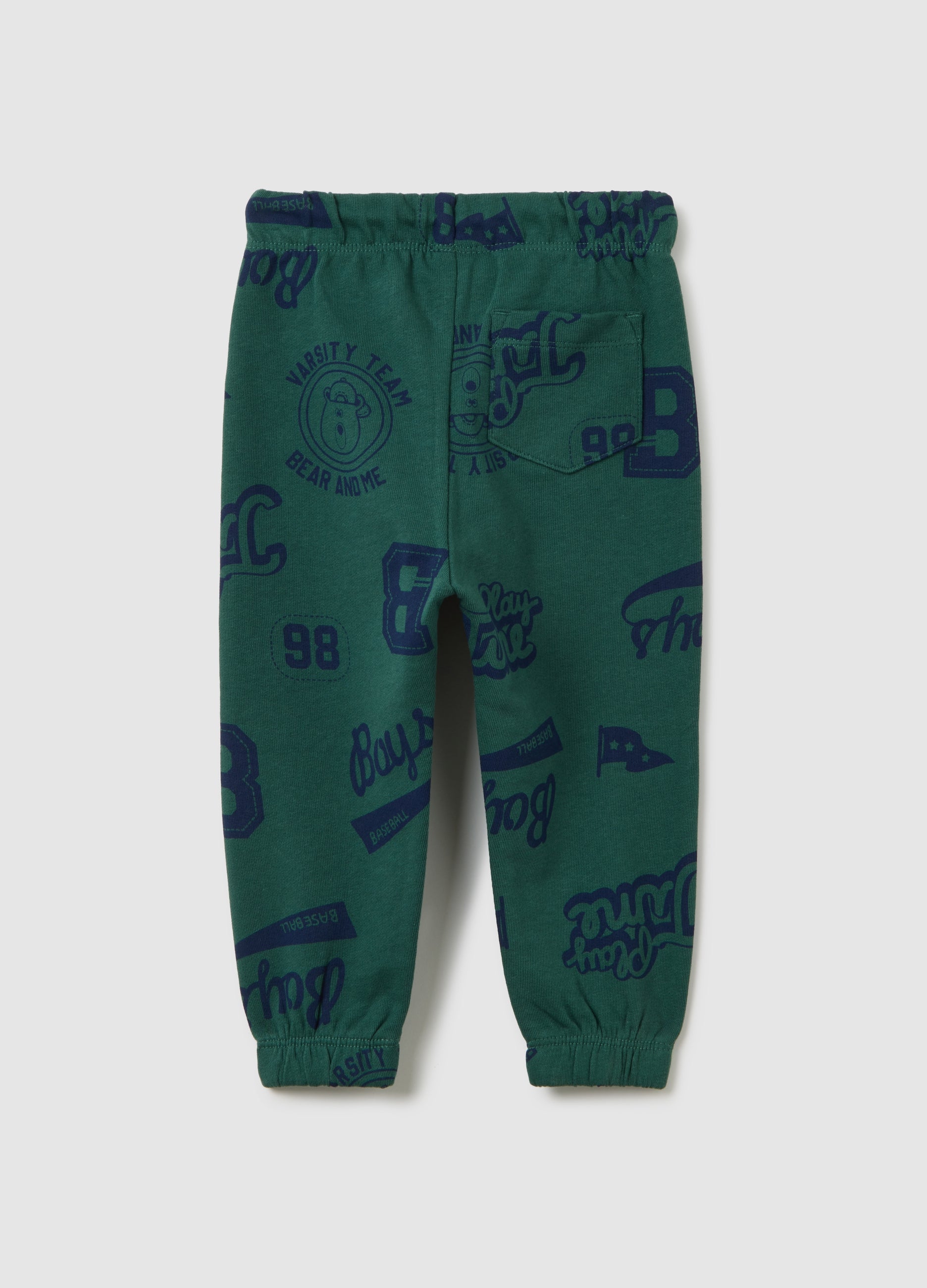 OVS Green Regular Fit Pure Cotton Children'S Trousers