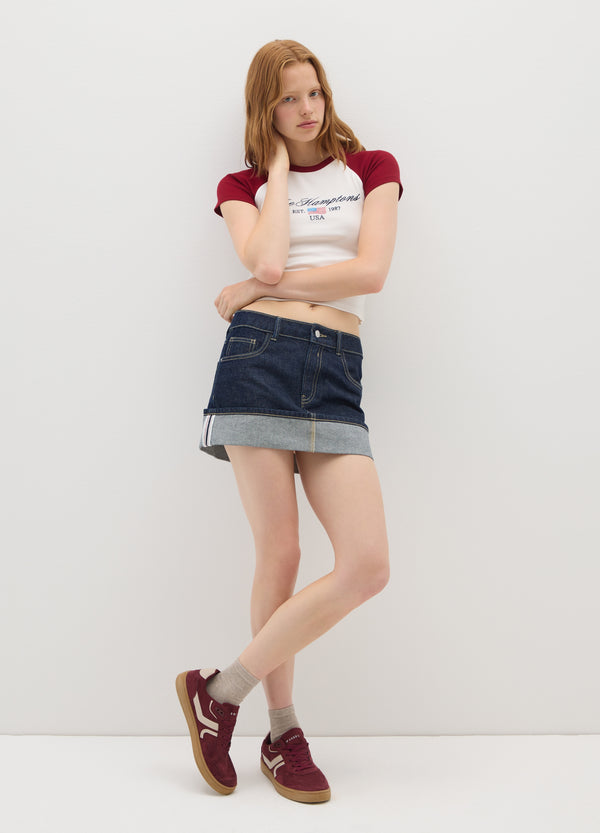 OVS Multicolor Stretch Cotton Fitted T-Shirt