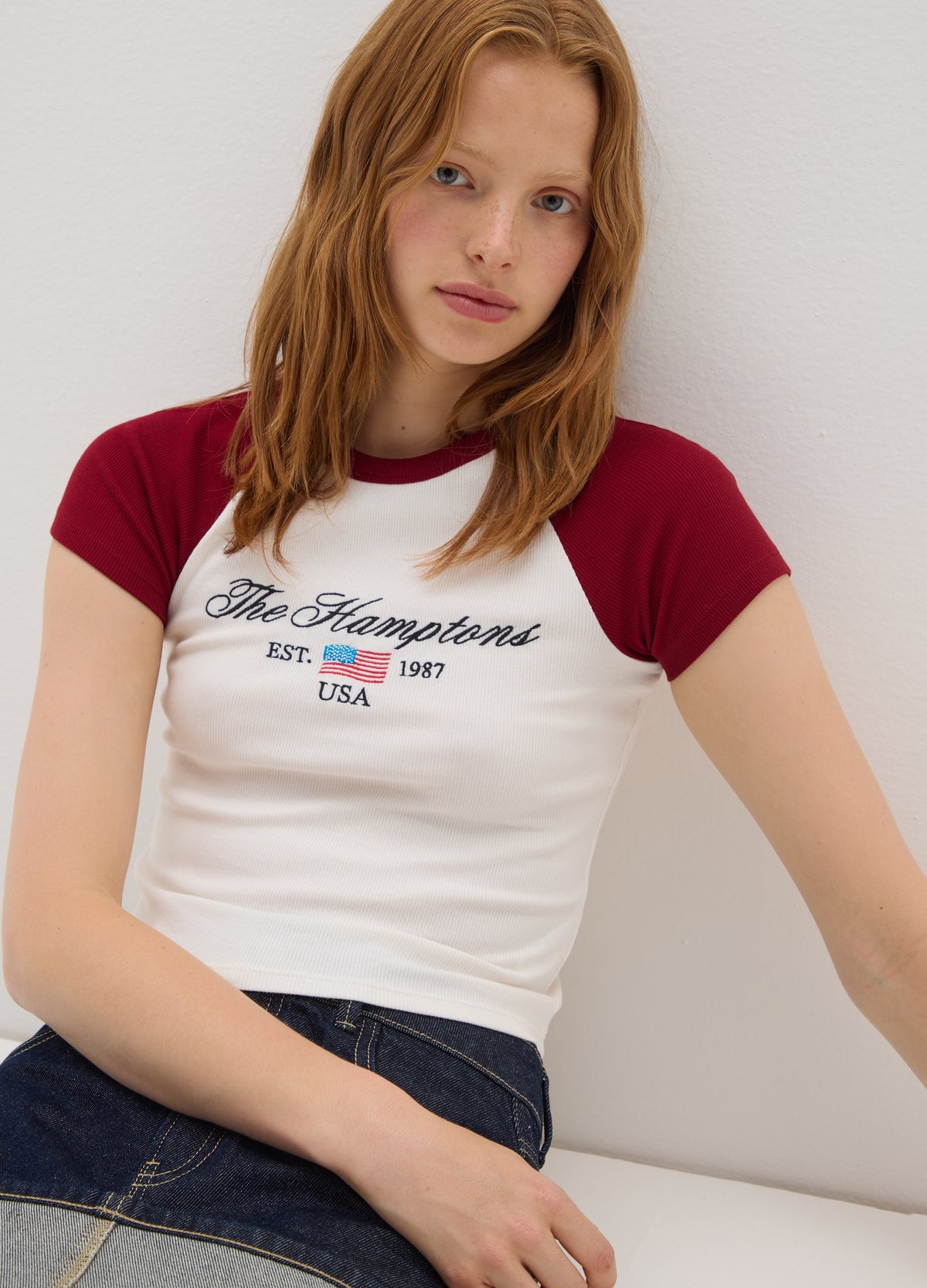 OVS Multicolor Stretch Cotton Fitted T-Shirt