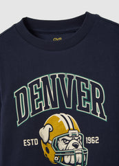 OVS Children'S T-Shirt In Pure Blue Cotton, Regular Fit