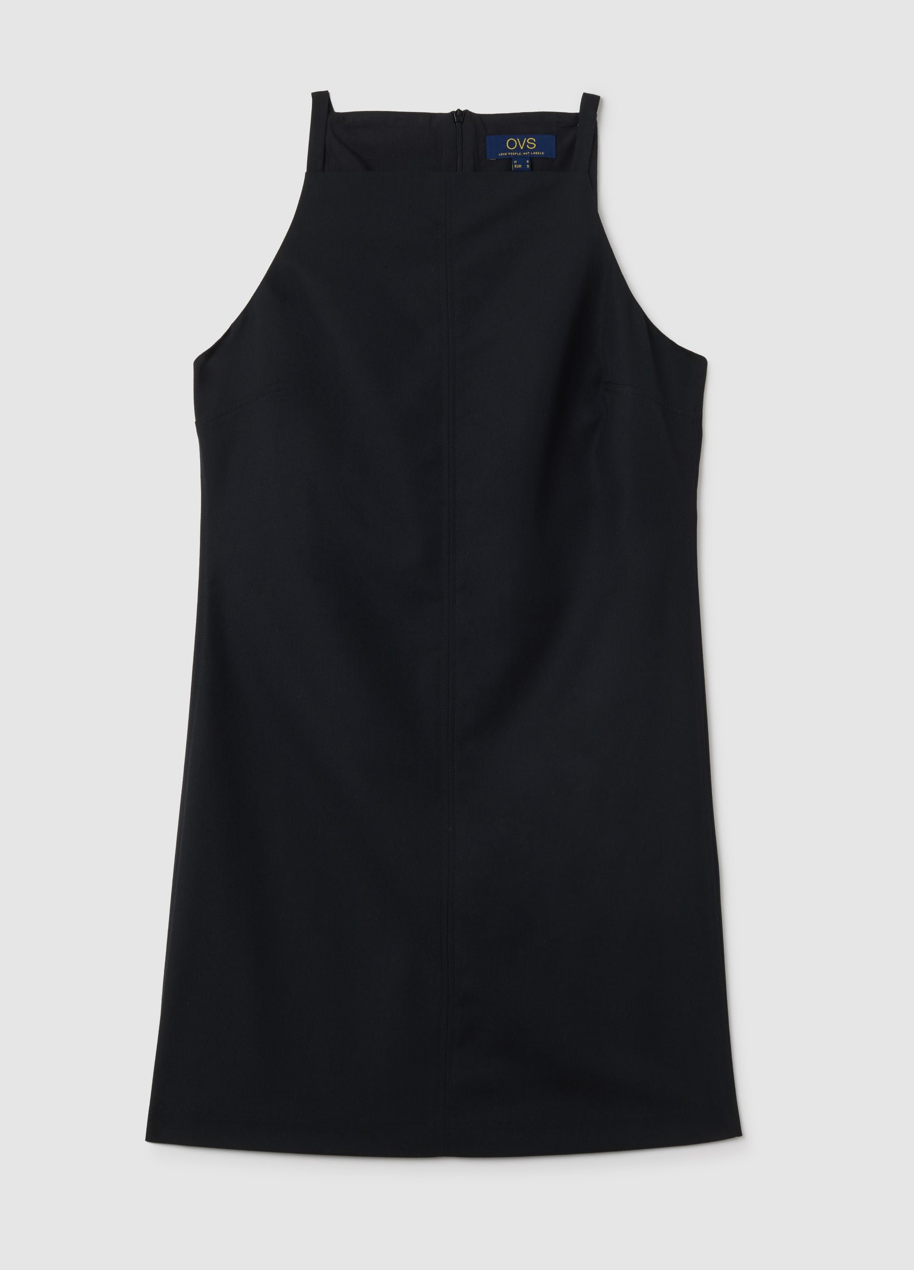 OVS Black Viscose Blend Slim Fit Dress